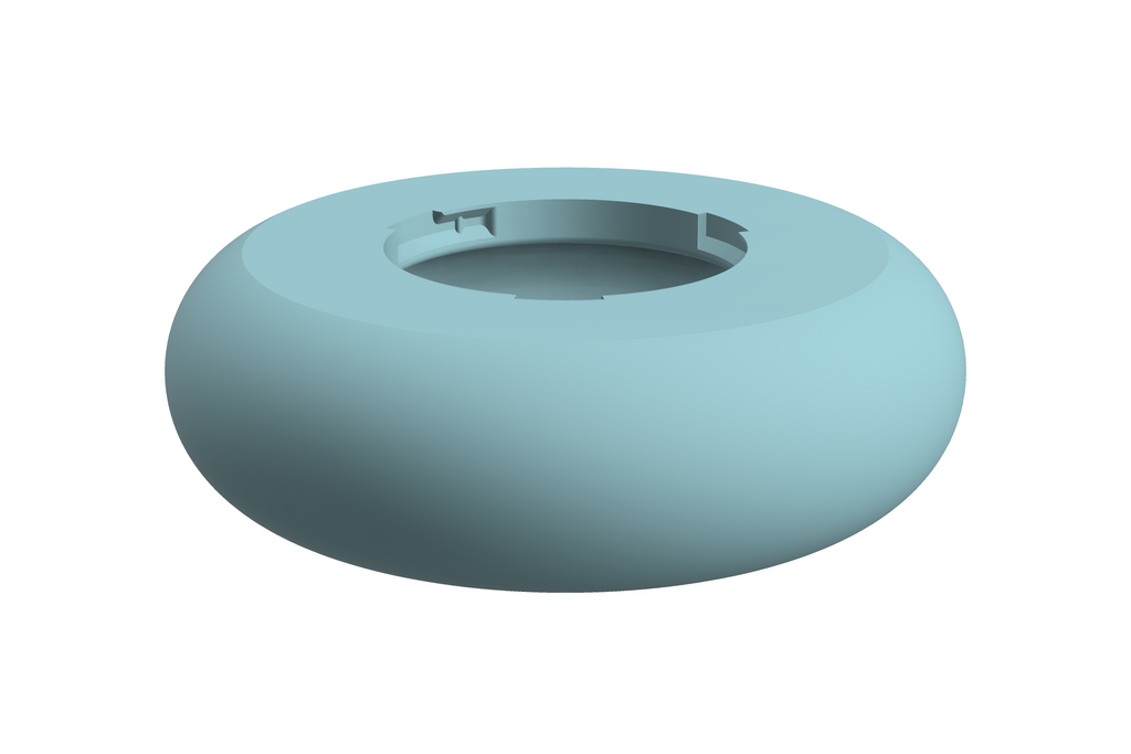 Puck | 3D Geprinte Modulaire XXL Vaas - Ice Blue