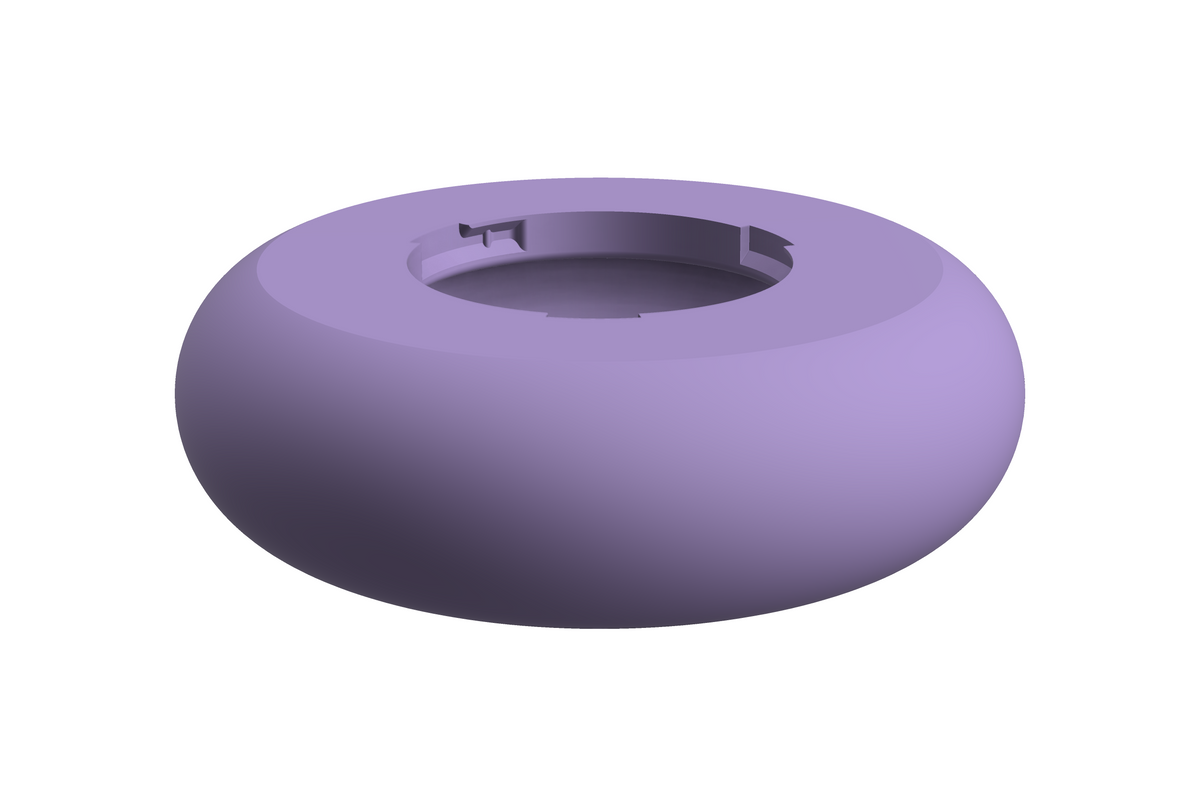 Puck | 3D Geprinte Modulaire XXL Vaas - Lilac Purple