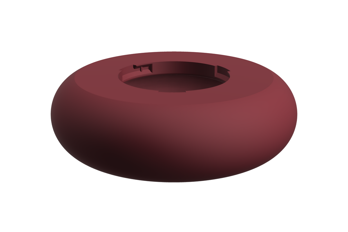 Puck | 3D Geprinte Modulaire XXL Vaas - Maroon Red