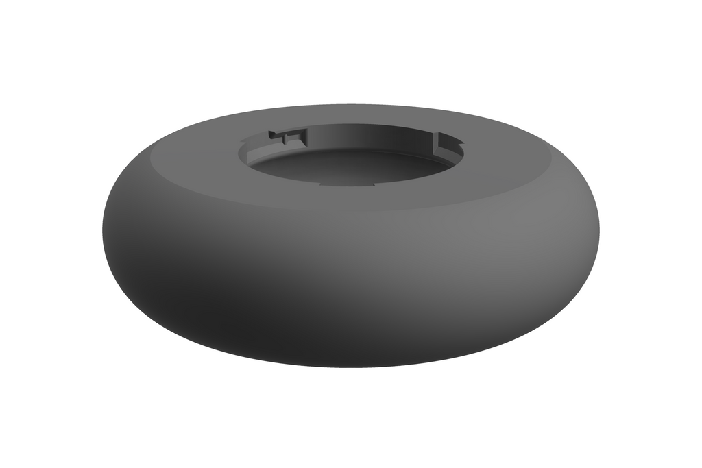 Puck | 3D Geprinte Modulaire XXL Vaas - Nardo Gray