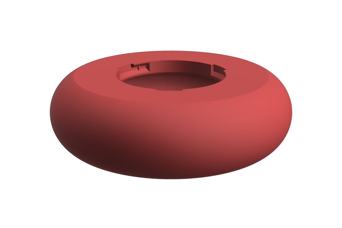 Puck | 3D Geprinte Modulaire XXL Vaas - Scarlet Red