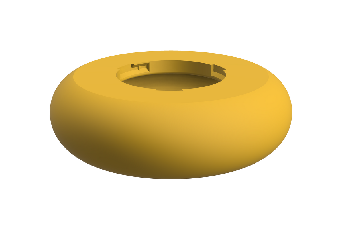 Puck | 3D Geprinte Modulaire XXL Vaas - Sunflower Yellow