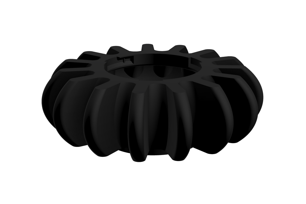 SOL | 3D Geprinte Modulaire XXL Vaas - Charcoal Black