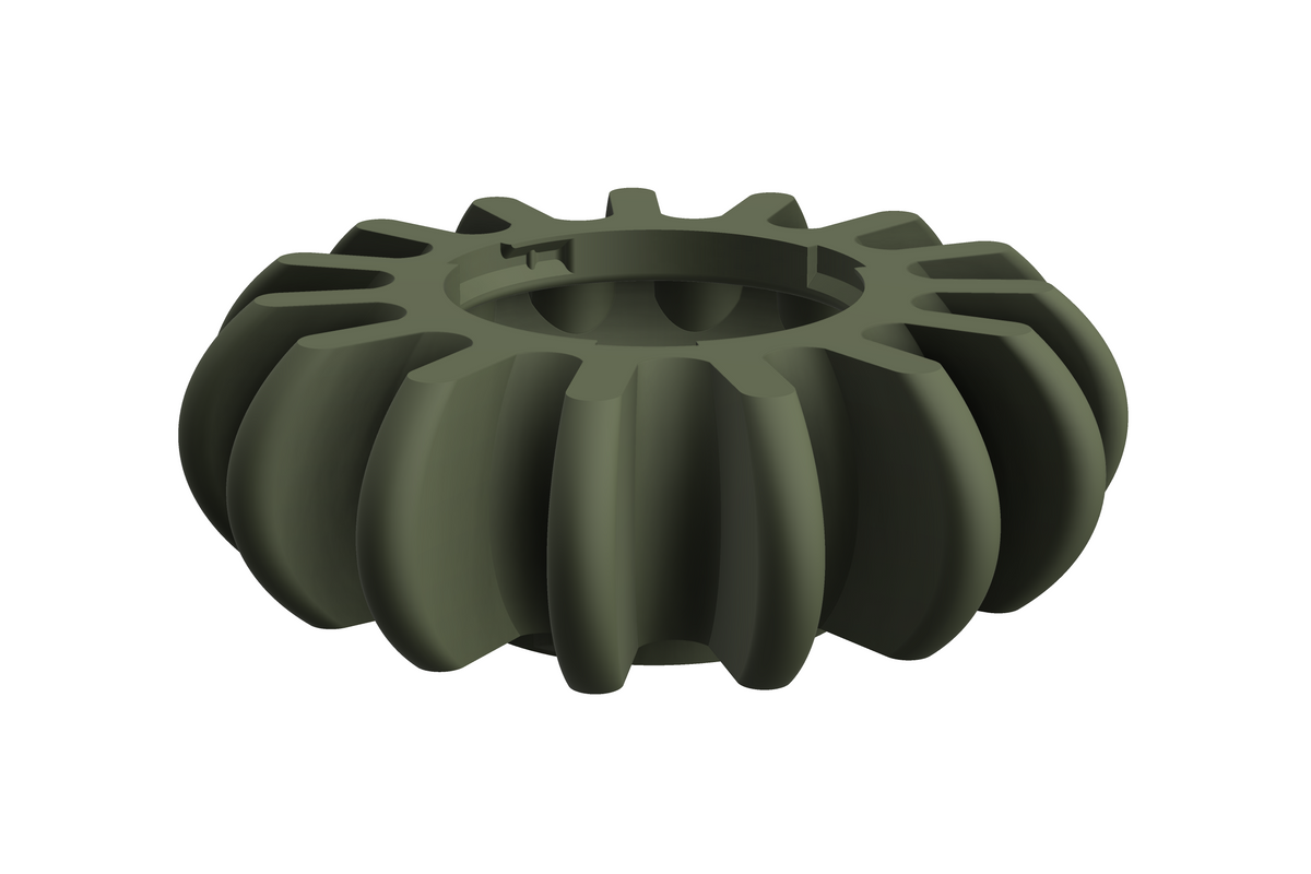 SOL | 3D Geprinte Modulaire XXL Vaas - Dark Green