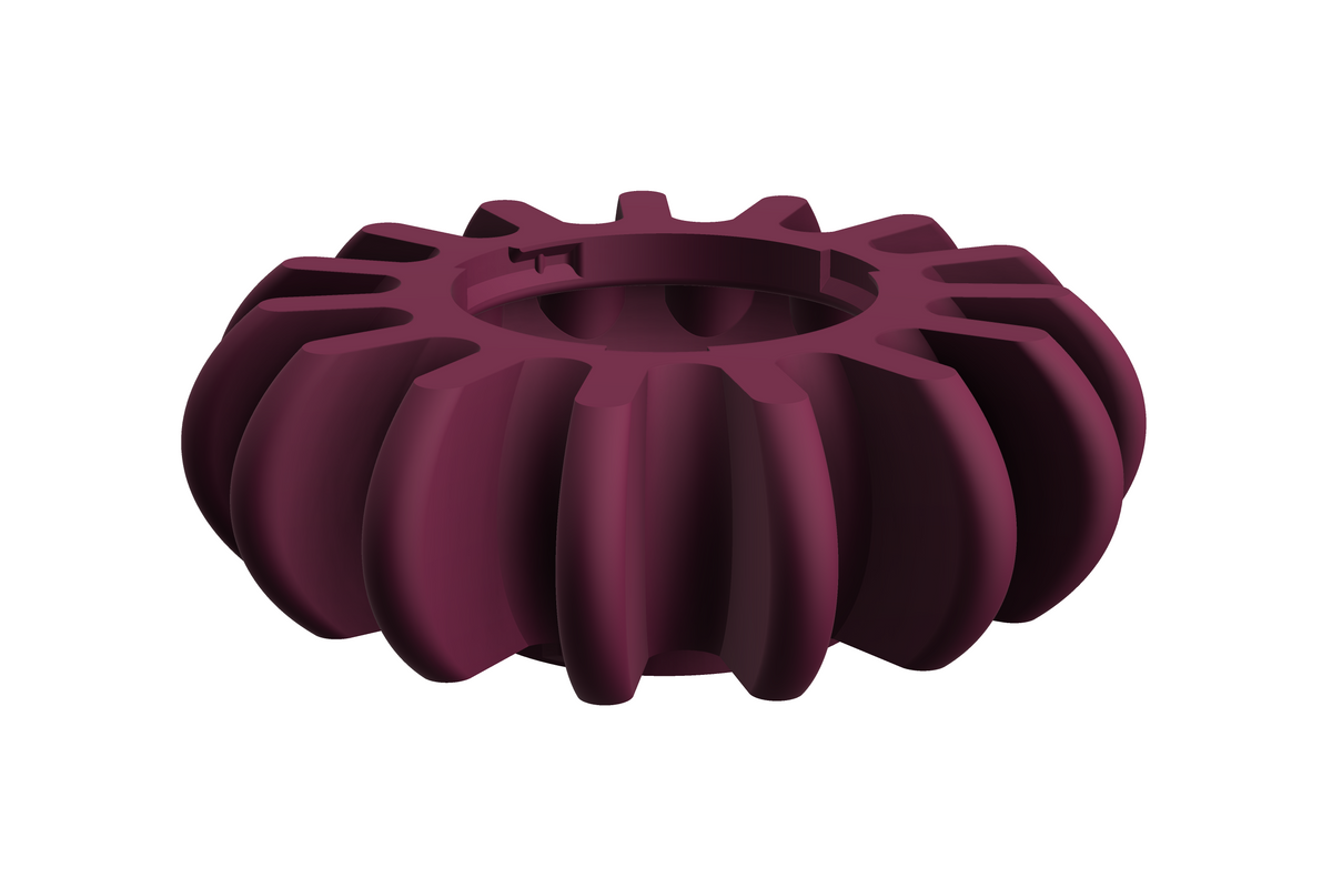 SOL | 3D Geprinte Modulaire XXL Vaas - Plum