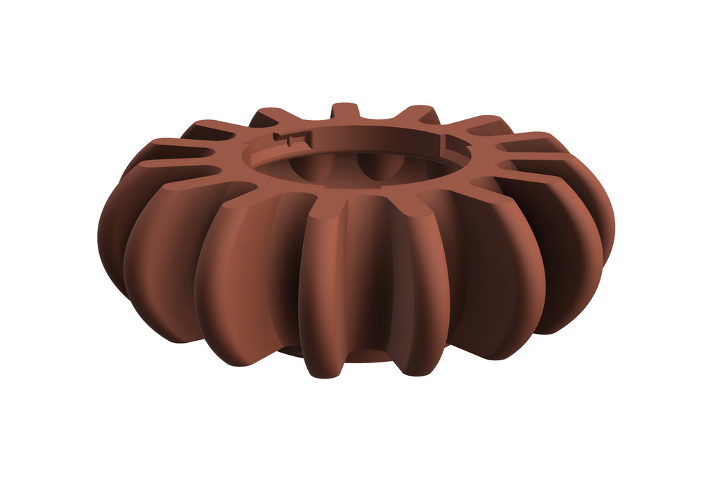 SOL | 3D Geprinte Modulaire XXL Vaas - Terracotta