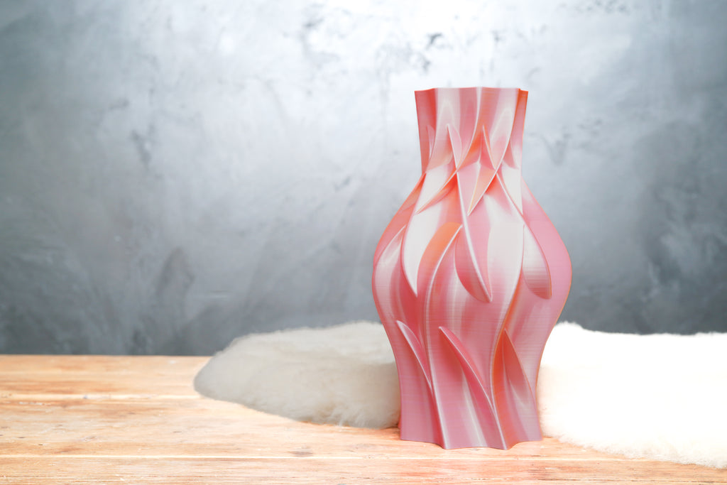 Nova | Blush Gold | 3D Printed Design Vase