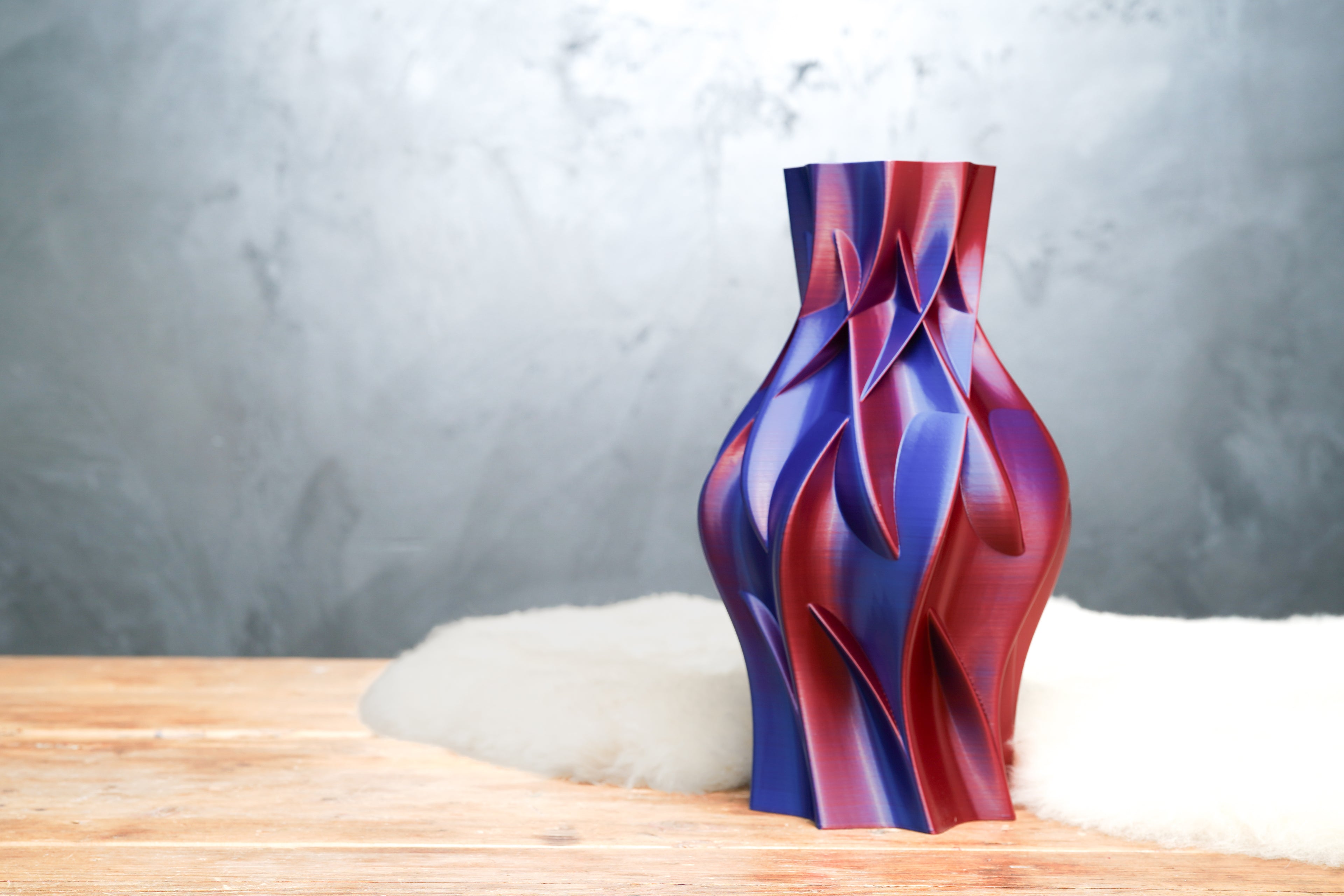 Nova | Midnight Blaze | 3D Printed Design Vase