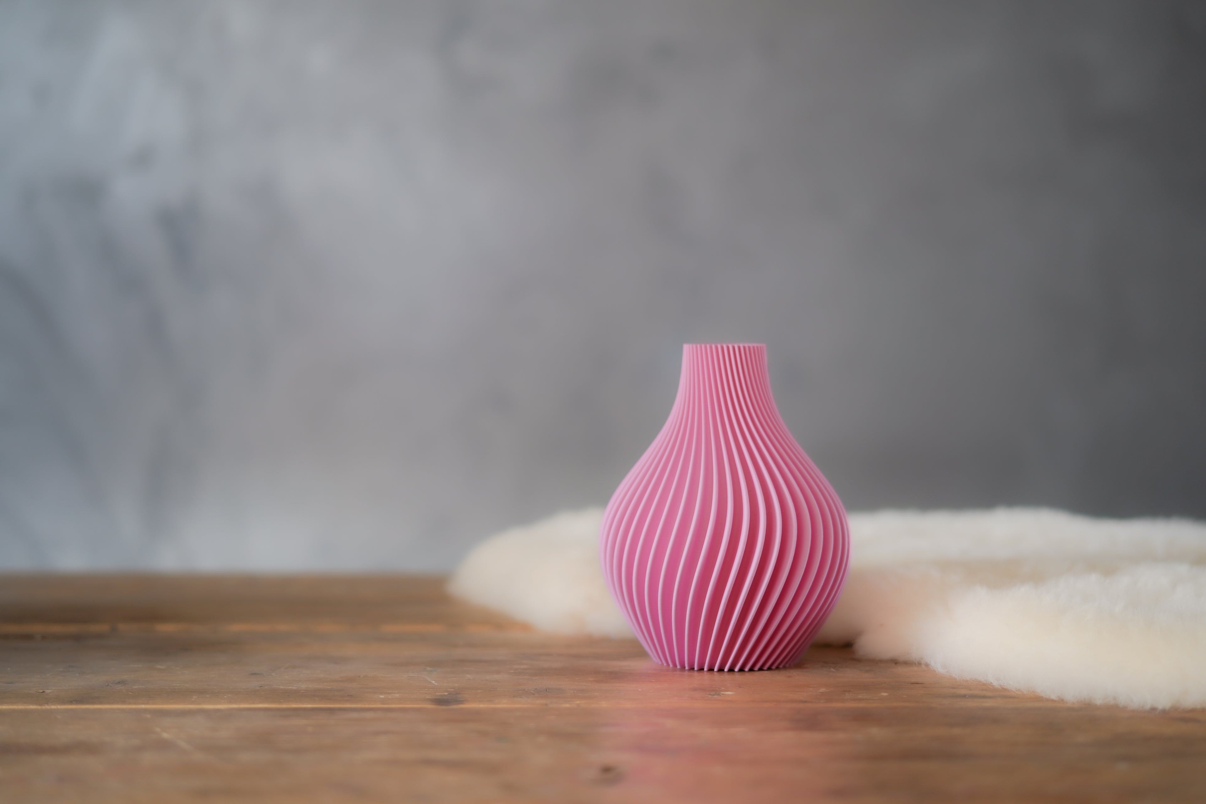 Obsidian | Sakura Pink | 3D Printed Design Vase