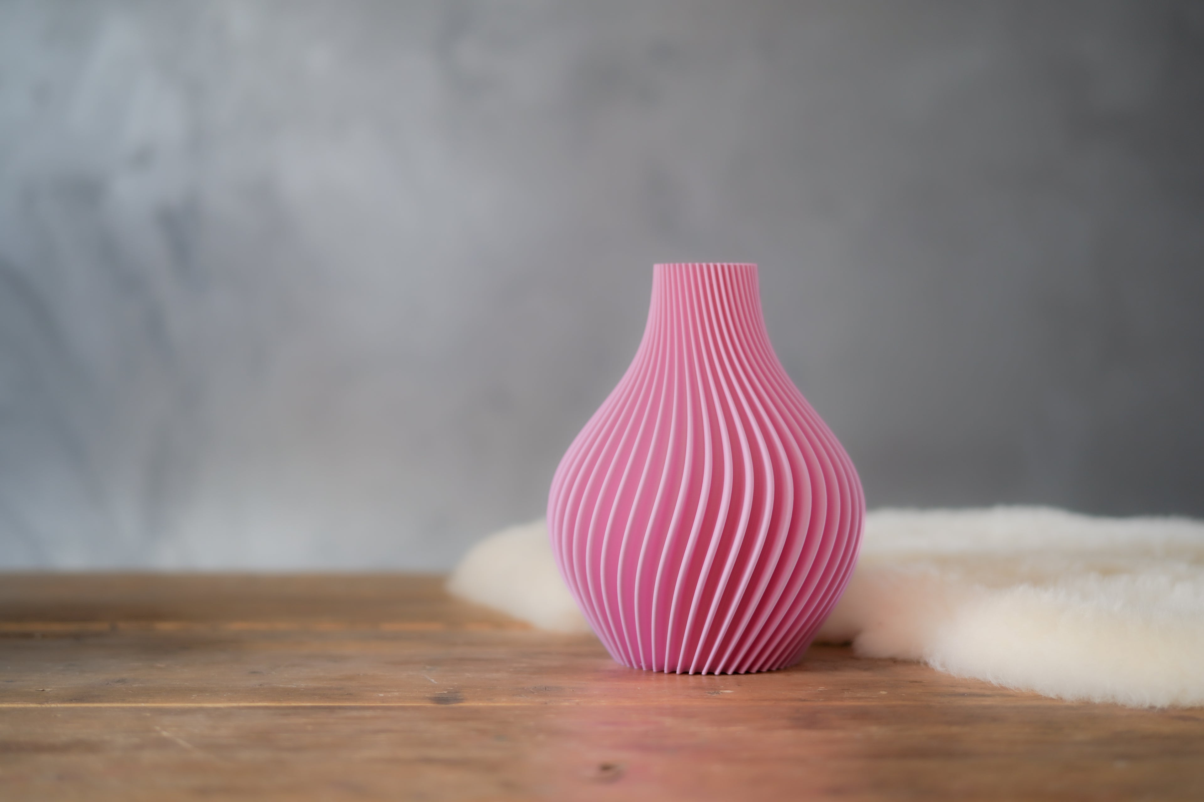 Obsidian | Sakura Pink | 3D Printed Design Vase