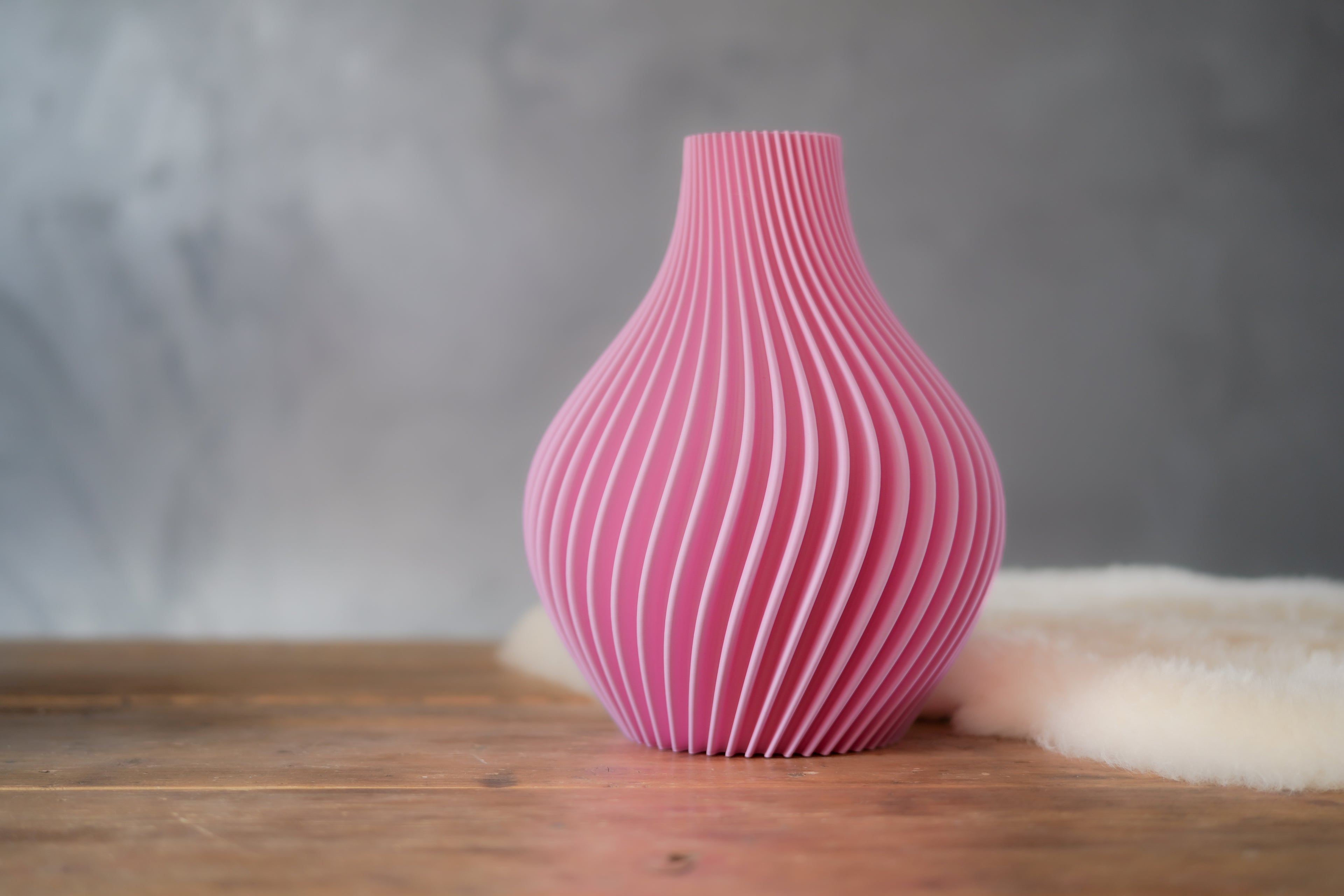 Obsidian | Sakura Pink | 3D Printed Design Vase