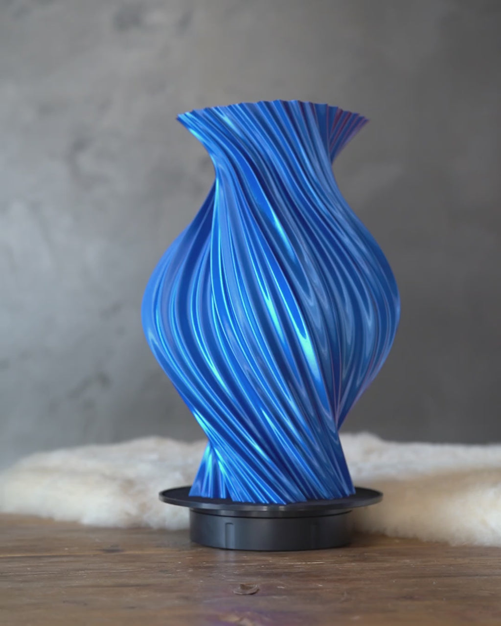 Helix | Midnight Blaze | 3D Printed Design Vase
