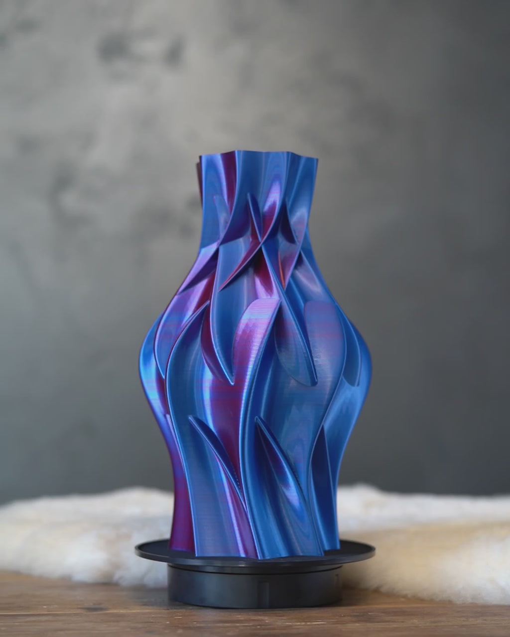 Nova | Midnight Blaze | 3D Printed Design Vase